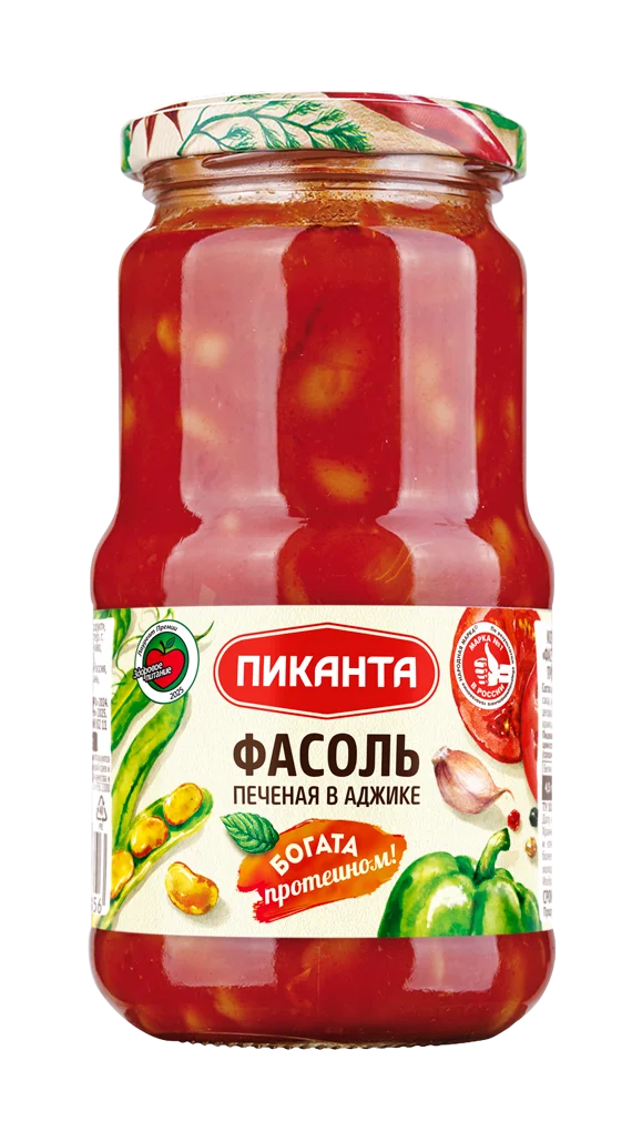 Фасоль печеная в аджике